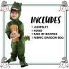 imageSpooktacular Creations Halloween Realistic Trex Costume Outfit Dinosaur Jumpsuit with Egg for Kids Toddler Dressup PartyGreen