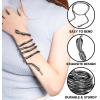 imageSpooktacular Creations Halloween Snake Bracelet ampamp Necklace Bendable Arm Cuff Jewelry for Kids Adults ampamp Women  Flexible Adjustable Snake Decor Halloween Costume AccessorySilver