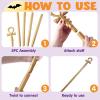 imageSpooktacular Creations Halloween Staff Egyptian Costume Walking Cane Accessories for Dress Up Gold Egyptian Style Walking Stick Toy Prop for Kids Women Men Halloween Cosplay Party Pretend Play