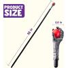 imageSpooktacular Creations Halloween Walking Cane Fire Dragon Claw Round Staff for Wizard Costume Scepter Accessories for Halloween Party Pretend Play Costume Dress Up PartiesRed