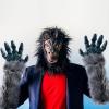 imageSpooktacular Creations Halloween Werewolf Glove Costume Accessories Gray Claw Gloves Therian Gloves for Kids Women Men Halloween Carnival Costume Cosplay Party Dress Up