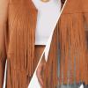 imageSpooktacular Creations Hippie Costume Women Halloween Fringe Vest 70s Adult Hippie Accessories for 70s Costumes Party