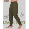 imageSpooktacular Creations Men Halloween Medieval Renaissance Pants With Pocket Ankle Banded Pirate Pants Viking CostumeArmy Green