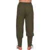 imageSpooktacular Creations Men Halloween Medieval Renaissance Pants With Pocket Ankle Banded Pirate Pants Viking CostumeArmy Green