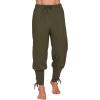 imageSpooktacular Creations Men Halloween Medieval Renaissance Pants With Pocket Ankle Banded Pirate Pants Viking CostumeArmy Green