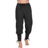 imageSpooktacular Creations Men Halloween Medieval Renaissance Pants With Pocket Ankle Banded Pirate Pants Viking CostumeBlack