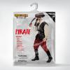 imageSpooktacular Creations Men Pirate Costume Adult Pirate Shirt Vest Viking Pants Hat Set for Halloween Themed PartiesBeige