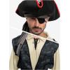 imageSpooktacular Creations Men Pirate Costume Adult Pirate Shirt Vest Viking Pants Hat Set for Halloween Themed PartiesBeige