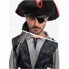imageSpooktacular Creations Men Pirate Costume Adult Pirate Shirt Vest Viking Pants Hat Set for Halloween Themed PartiesGray