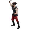 imageSpooktacular Creations Men Pirate Costume Adult Pirate Shirt Vest Viking Pants Hat Set for Halloween Themed PartiesKhaki