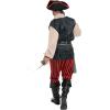 imageSpooktacular Creations Men Pirate Costume Adult Pirate Shirt Vest Viking Pants Hat Set for Halloween Themed PartiesKhaki