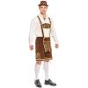 imageSpooktacular Creations Mens German Bavarian Oktoberfest Costume Set Beer Costume Hat for Adults Halloween and Beer FestivalBrown