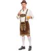 imageSpooktacular Creations Mens German Bavarian Oktoberfest Costume Set Beer Costume Hat for Adults Halloween and Beer FestivalBrown