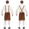 imageSpooktacular Creations Mens German Bavarian Oktoberfest Costume Set Beer Costume Hat for Adults Halloween and Beer FestivalBrown