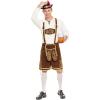 imageSpooktacular Creations Mens German Bavarian Oktoberfest Costume Set Beer Costume Hat for Adults Halloween and Beer FestivalBrown