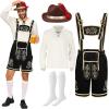 imageSpooktacular Creations Mens German Bavarian Oktoberfest Costume Set Beer Costume Hat for Adults Halloween and Beer FestivalDark