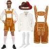 imageSpooktacular Creations Mens German Bavarian Oktoberfest Costume Set Beer Costume Hat for Adults Halloween and Beer FestivalGinger