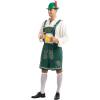 imageSpooktacular Creations Mens German Bavarian Oktoberfest Costume Set Beer Costume Hat for Adults Halloween and Beer FestivalGreen