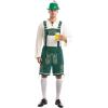 imageSpooktacular Creations Mens German Bavarian Oktoberfest Costume Set Beer Costume Hat for Adults Halloween and Beer FestivalGreen