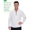 imageSpooktacular Creations Mens Halloween Renaissance Medieval Viking Costume Long Sleeved Pirate Shirt Top for DressUp PartiesWhite