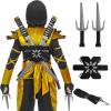 imageSpooktacular Creations Ninja Swords Backpack Weapon Toy Set with Swords and Knives for Kids Ninja Costume Accessories for Cosplay Dressup Party