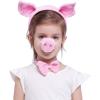 imageSpooktacular Creations Pink Pig Dalmatian Costume Set with Ears Nose Tail and Bow Tie Animal Costume Accessories for UnisexPig