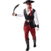 imageSpooktacular Creations Pirate Costume Men for Halloween Costume Adult Caribbean Sea Captain Robber Costume