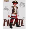 imageSpooktacular Creations Pirate Costume for Kids Boys Pirate Outfit Set for Toddler Halloween Pretend Roleplay Themed PartyBrown