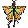 imageSpooktacular Creations Rainbow Butterfly Wing Kids Halloween Butterfly Costume for Girls with Lace Mask and Bug Headband for Halloween Costume Party0range