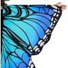 imageSpooktacular Creations Rainbow Butterfly Wing Kids Halloween Butterfly Costume for Girls with Lace Mask and Bug Headband for Halloween Costume PartyBlue