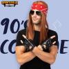 imageSpooktacular Creations Rockstar Costume 90s Rock Heavy Metal with 3pcs Bandanas Wig Gloves Sunglasses for Halloween Costumes 80s 90s Accessories