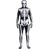imageSpooktacular Creations Skeleton Bone Bodysuit Halloween Costumes for Men with Skeleton Hood Mask