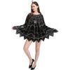 imageSpooktacular Creations Spider Costume Adult Woman Halloween Poncho Costume Spider Web Dress Poncho Outfit