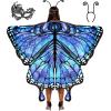 imageSpooktacular Creations Starry Butterfly Wing Butterfly Costume Women for Halloween Costume AdultBlue