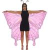 imageSpooktacular Creations Starry Butterfly Wing Butterfly Costume Women for Halloween Costume AdultPink