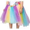 imageSpooktacular Creations Unicorn Princess Pageant Flower Girl Tutu Dress Rainbow Costume with Headband and wings for Kids