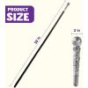 imageSpooktacular Creations Walking Cane Costume Vintage Staff Prop Stick Accessories for Dress Pimp Canes Party Pretend Play Costume for Adults and KidsSilver