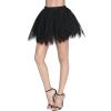 imageSpooktacular Creations Womens Petticoat Skirts Tutu Tulle Tutu Skirt Elastic Underskirt for Halloween Party CosplayBlack
