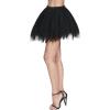 imageSpooktacular Creations Womens Petticoat Skirts Tutu Tulle Tutu Skirt Elastic Underskirt for Halloween Party CosplayBlack