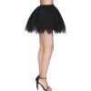 imageSpooktacular Creations Womens Petticoat Skirts Tutu Tulle Tutu Skirt Elastic Underskirt for Halloween Party CosplayBlack