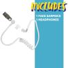 imageSpooktacular Secret Spy Earpiece Headphones Secret Service Earpiece FBI CIA Secret Service Security Police Guard Earpiece Costume Accessory Spy Toy for Kids Adults Halloween Party Favors Cosplay