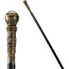 imageJOYIN Halloween Staff Elegant Vintage Gold Walking Cane Prop Stick Kids Women Men Costume Party Halloween Pimp Cane for Pretend Play Costume Vampire Dress Up Parties