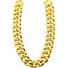 imageSpooktacular Creations Chunky Fake Gold Chain for Hip Hop Rapper Costume Jewelry Fake Plastic Gold Necklace Accessories for 80s 90s Men Women Halloween Costume Dress Up Party Props