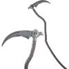 imageSpooktacular Creations Grim Reaper Scythe Prop Grim Reaper Faux Scythe Blade Weapon Costume Sickle Toy Accessories for Adult or Kids Pretend Play Halloween Dress Up Party Black