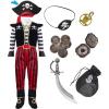 imageSpooktacular Creations Halloween Child Boy Pirate Fierce Captain Costume wAccessories for Kids Halloween Dress Up Parties