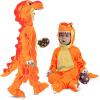 imageSpooktacular Creations Halloween Dinosaur Costume Kids TRex Costume Outfit with Egg for Toddler Child Dress Up PartyOrange