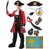 imageSpooktacular Creations Halloween Pirate Costume for Kids Boy Captain Pirate Costume for Trick or Treat Themed PartyRed