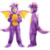 imageSpooktacular Creations Halloween Toddler Dragon Costume Dinosaur Costume kids with Wings for Baby Halloween Dress Up PartyPurple