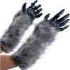 imageSpooktacular Creations Halloween Werewolf Glove Costume Accessories Gray Claw Gloves Therian Gloves for Kids Women Men Halloween Carnival Costume Cosplay Party Dress Up