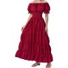 imageSpooktacular Creations Halloween Women Renaissance Costume Medieval Chemise Dress Pirate Peasant Top Irish UnderDressBurgundy